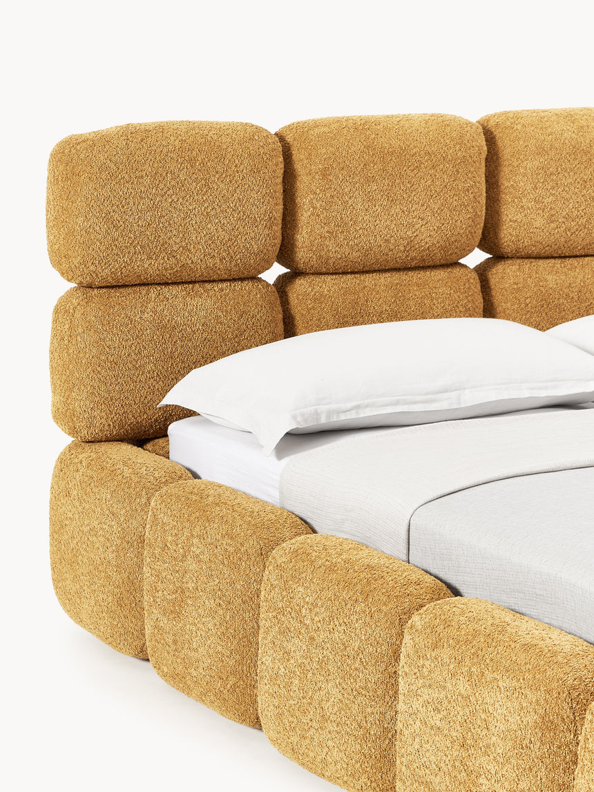 Bom Plus Çift Kişilik Karyola Hardal Teddy