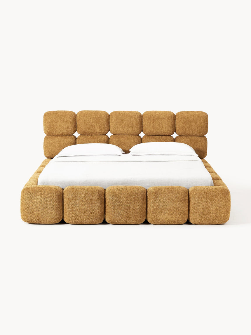 Bom Plus Çift Kişilik Karyola Hardal Teddy