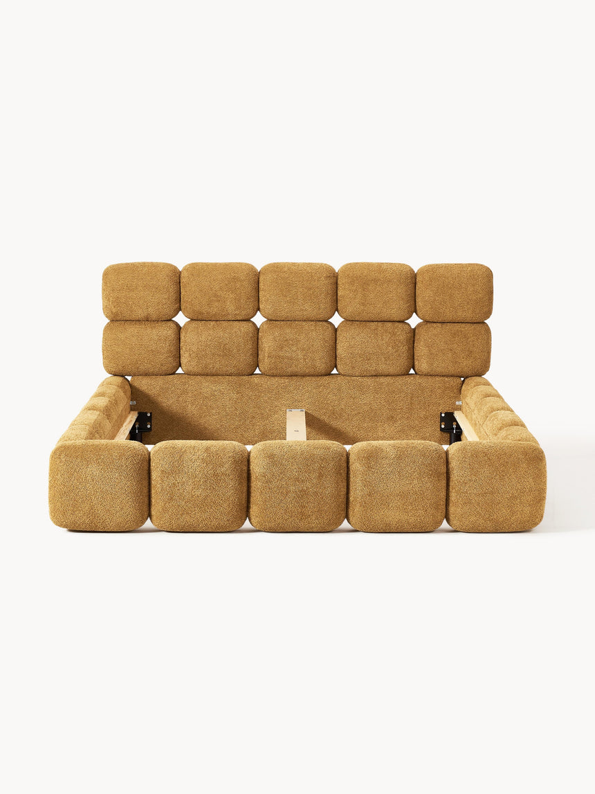 Bom Plus Çift Kişilik Karyola Hardal Teddy