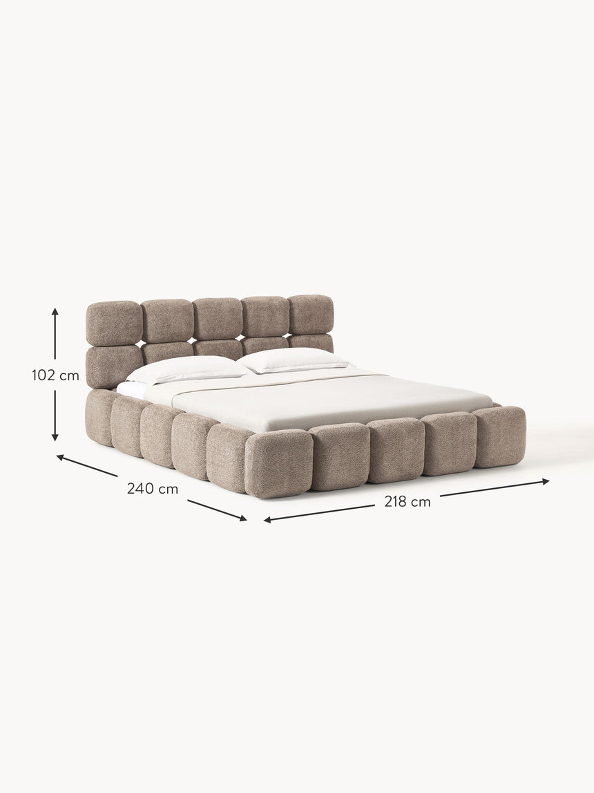 Bom Plus Çift Kişilik Karyola Kahve Teddy