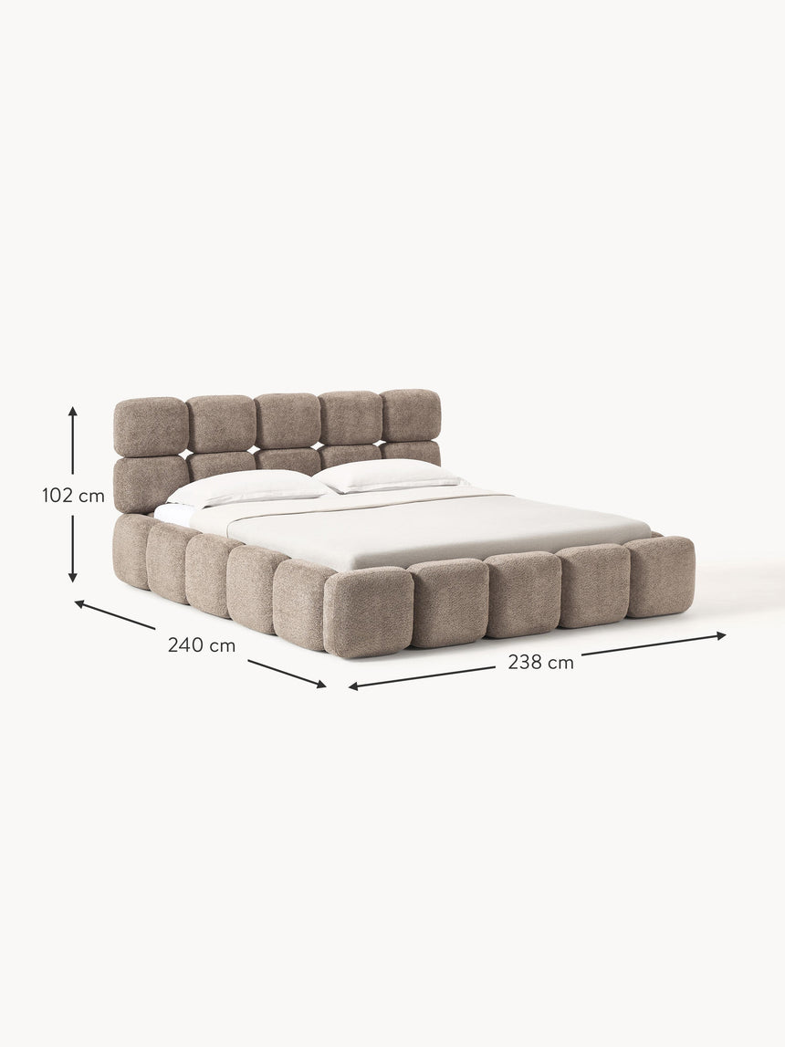 Bom Plus Çift Kişilik Karyola Kahve Teddy