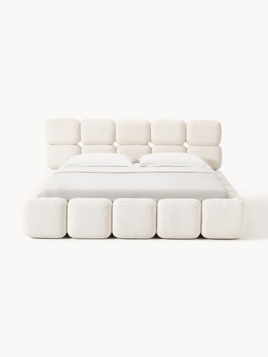 Bom Plus Çift Kişilik Karyola Kırık Beyaz Teddy