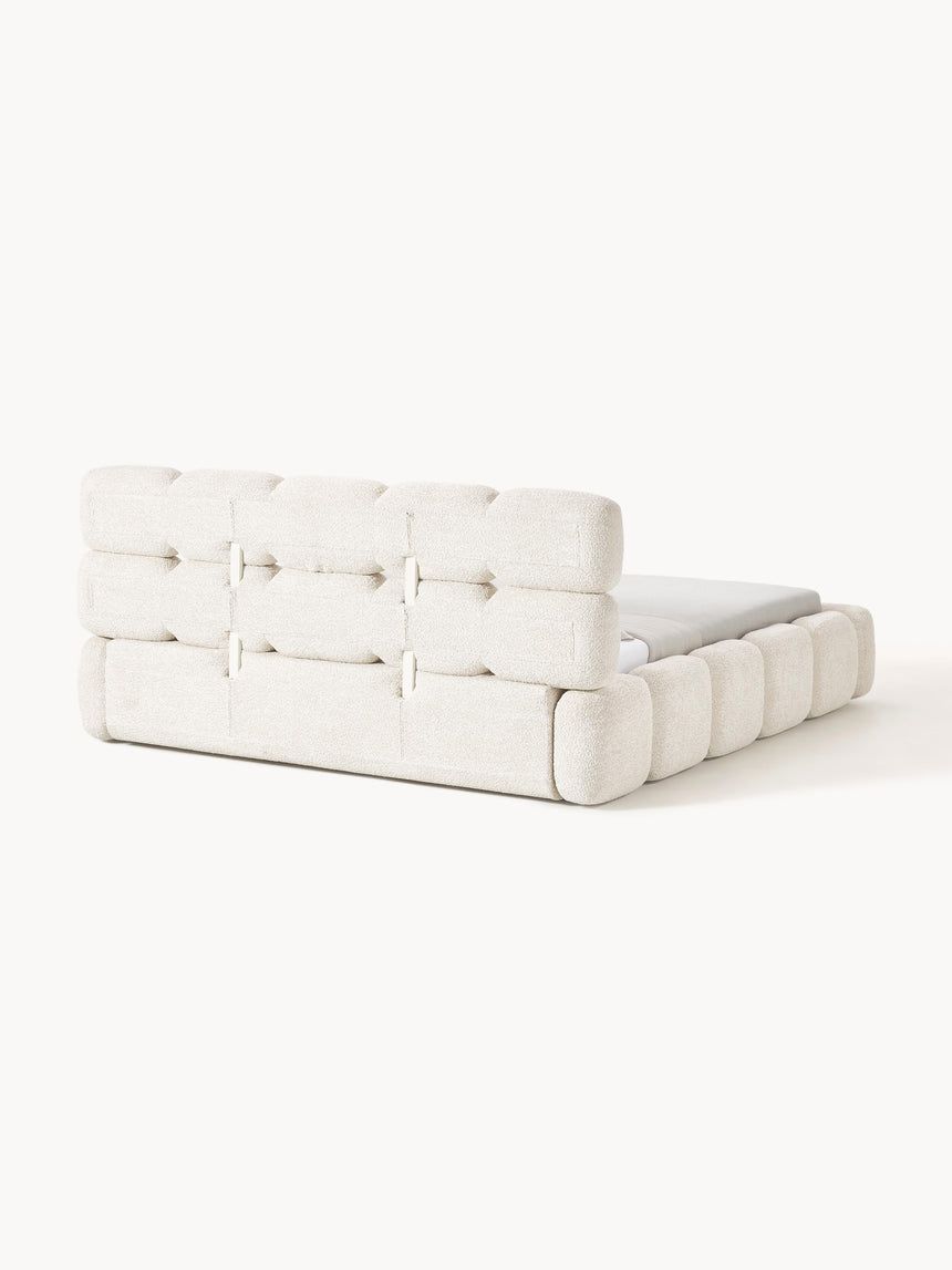 Bom Plus Çift Kişilik Karyola Kırık Beyaz Teddy