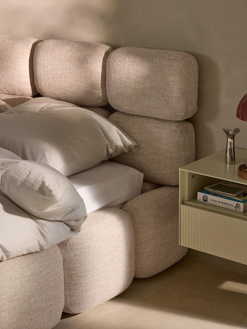 Bom Plus Çift Kişilik Karyola Şeftali Bukle