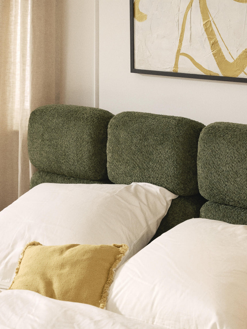 Bom Plus Çift Kişilik Karyola Yeşil Teddy