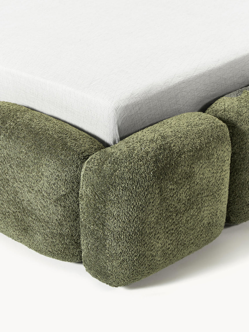 Bom Plus Çift Kişilik Karyola Yeşil Teddy