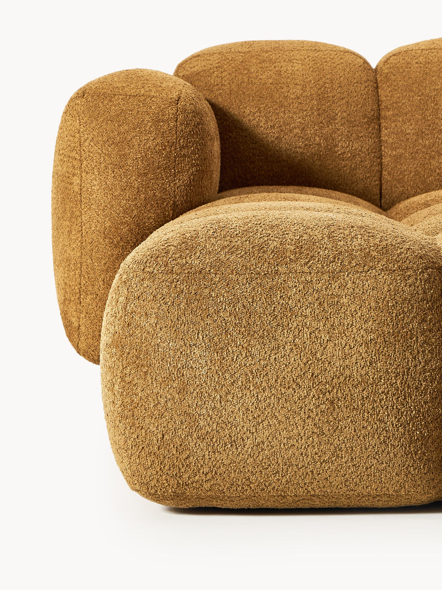 Bom Plus Köşe Koltuk Hardal Teddy