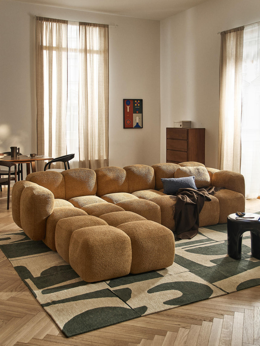 Bom Plus Köşe Koltuk Hardal Teddy