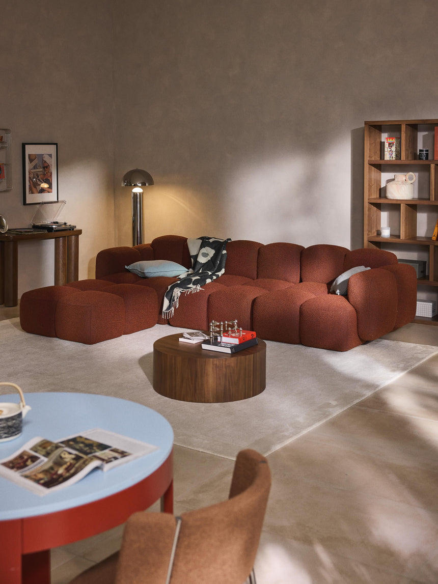 Bom Plus Köşe Koltuk Terakota Bukle