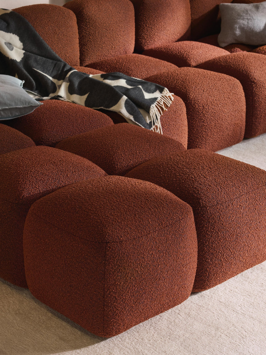 Bom Plus Köşe Koltuk Terakota Bukle