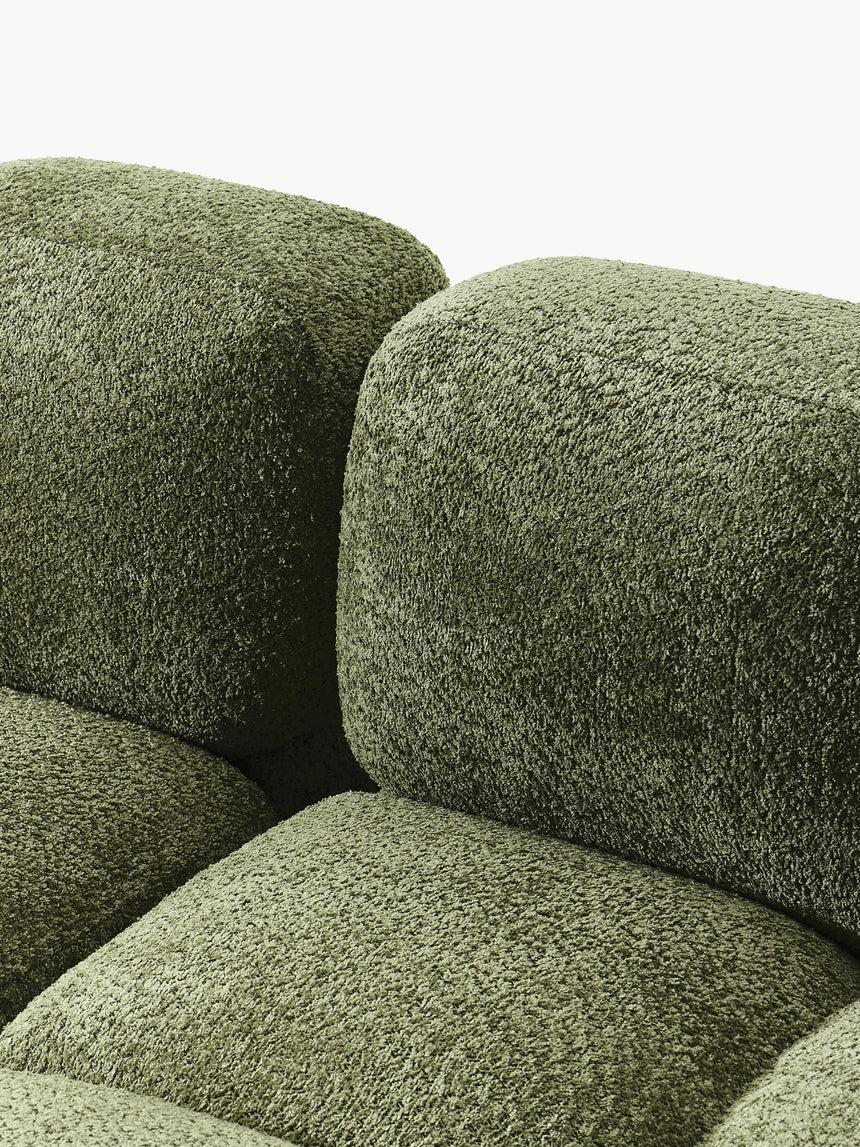 Bom Plus Köşe Koltuk Yeşil Teddy