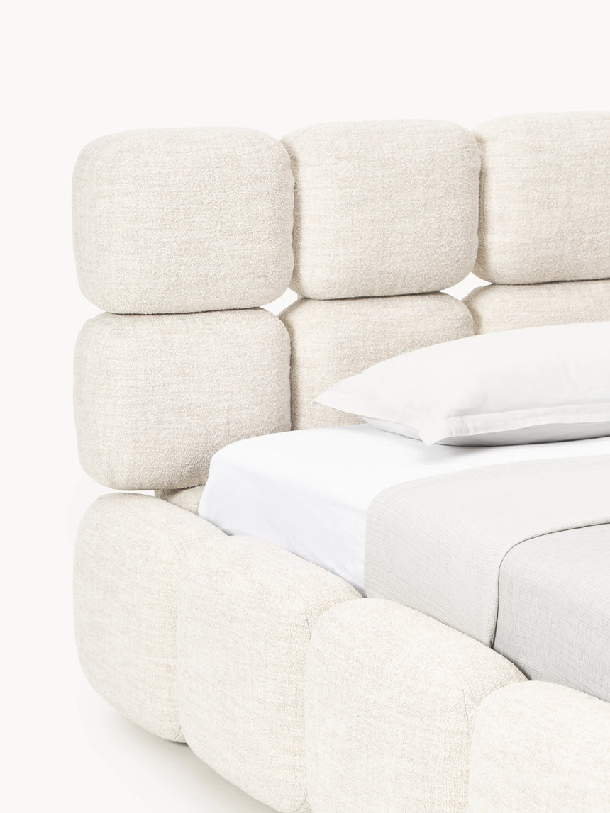 Bom Plus Tek Kişilik Karyola Açık Bej Bukle