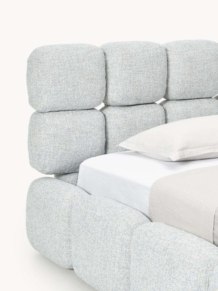 Bom Plus Tek Kişilik Karyola Açık Mavi Bukle