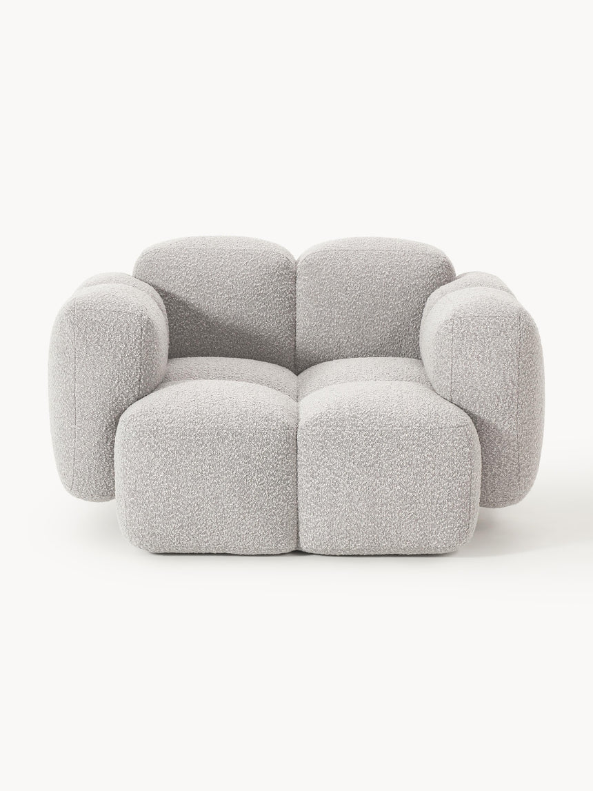 Bom Tekli Koltuk Gri Bukle