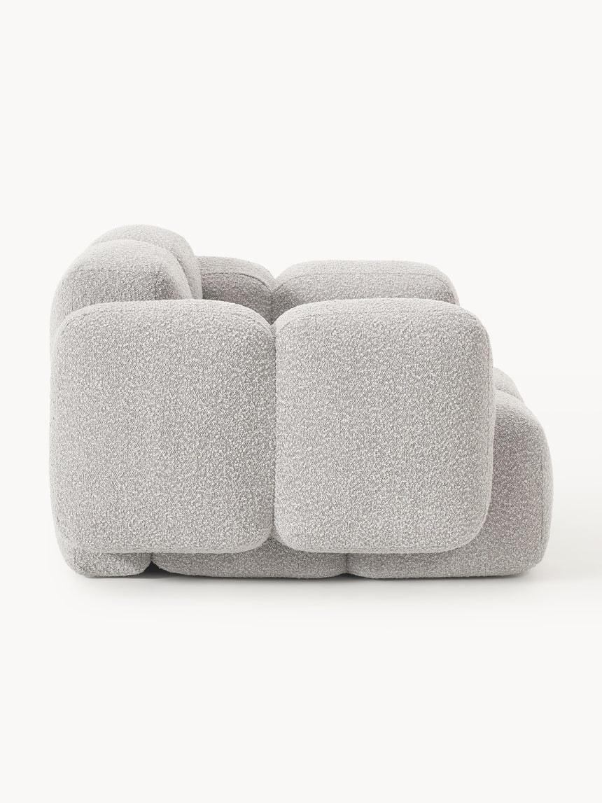 Bom Tekli Koltuk Gri Bukle