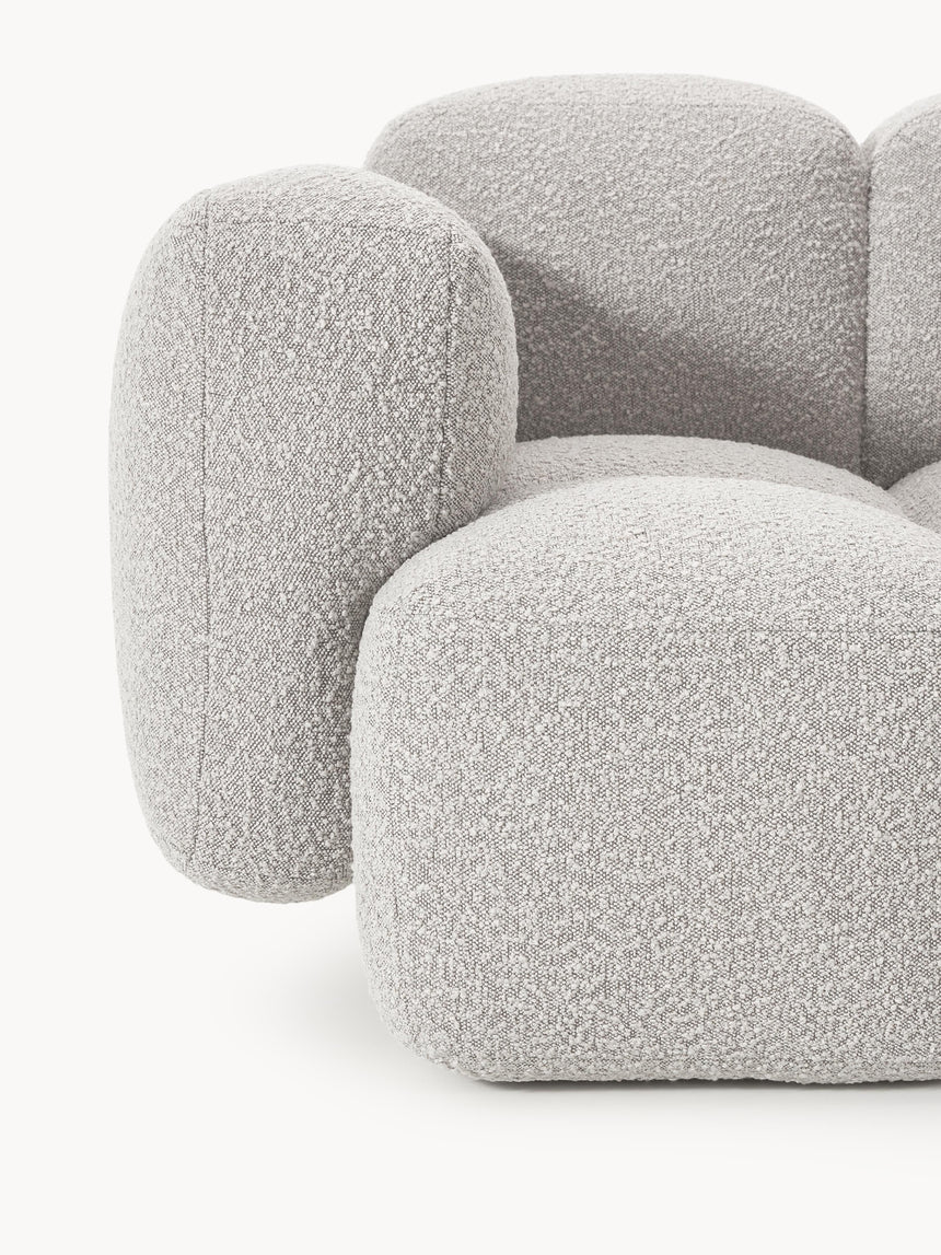 Bom Tekli Koltuk Gri Bukle