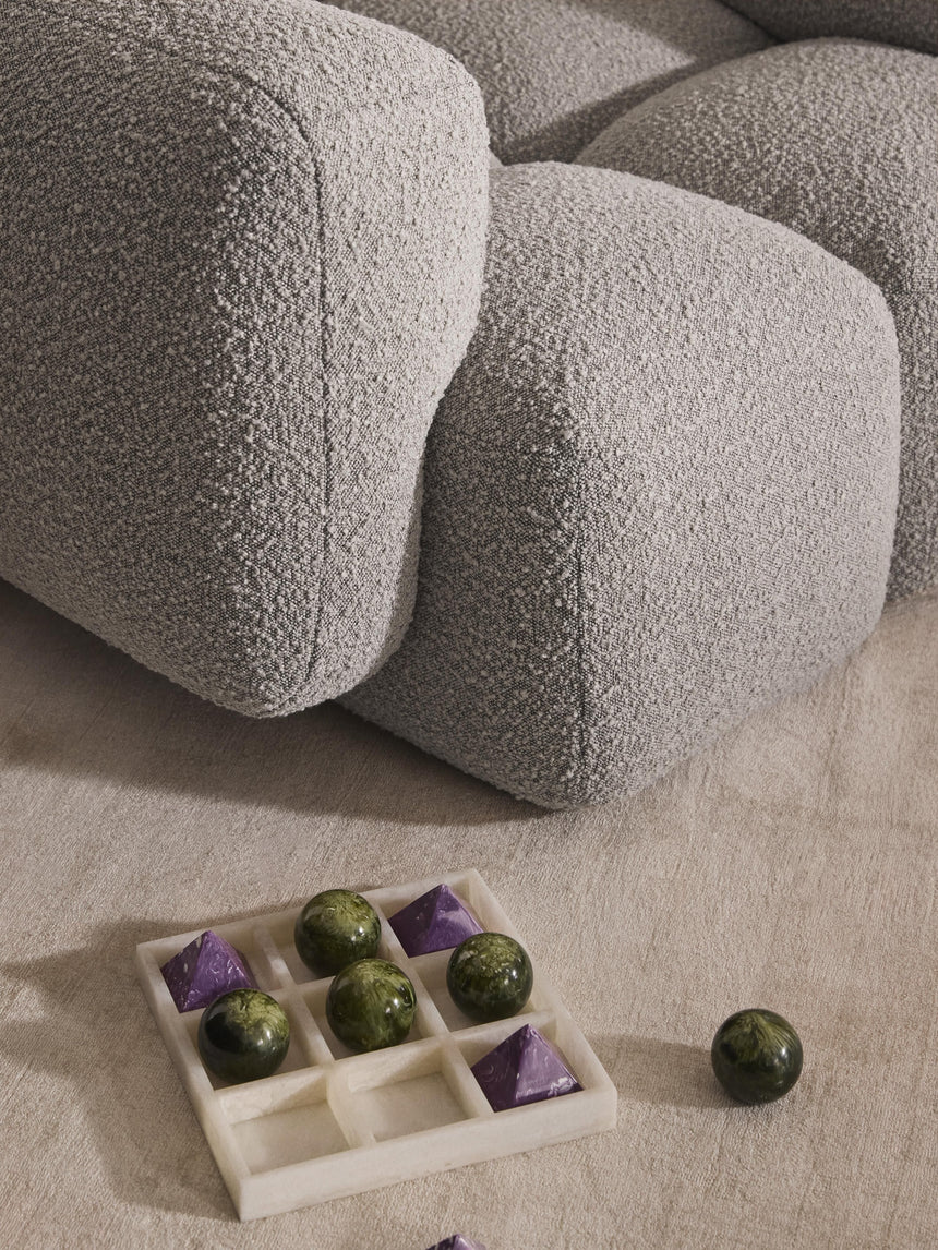 Bom Tekli Koltuk Gri Bukle