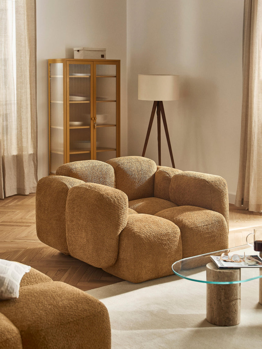 Bom Tekli Koltuk Hardal Teddy