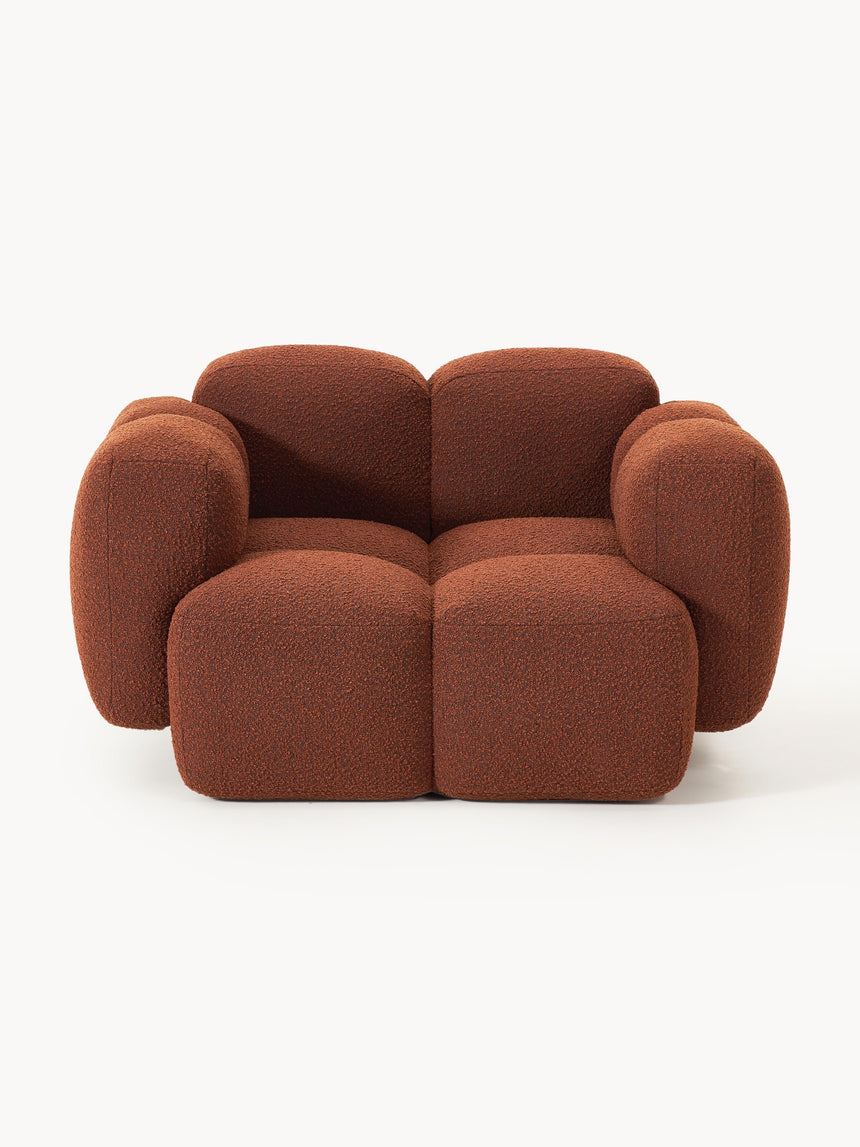 Bom Tekli Koltuk Terakota Bukle