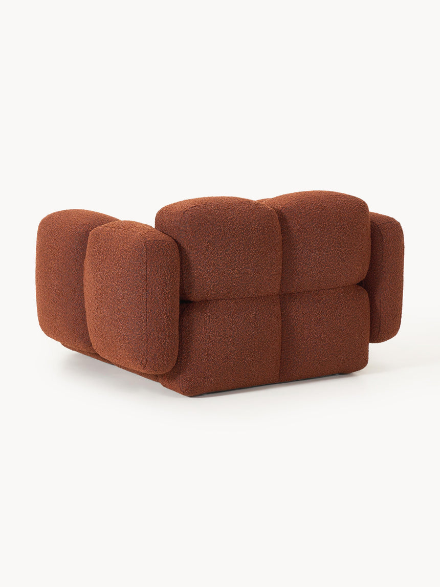 Bom Tekli Koltuk Terakota Bukle