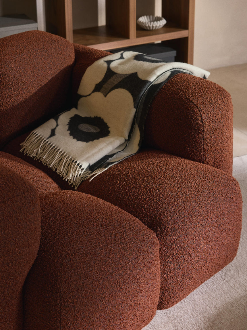 Bom Tekli Koltuk Terakota Bukle