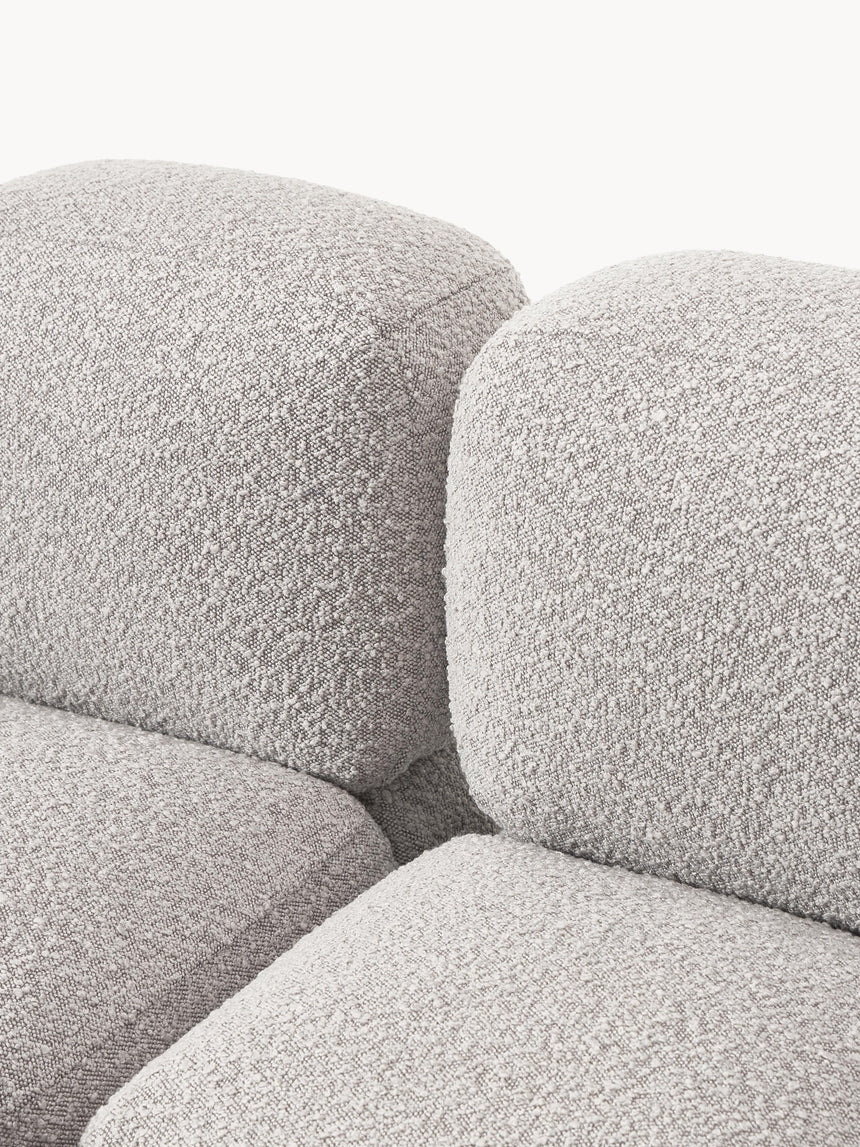 Bom Üçlü Koltuk Gri Bukle