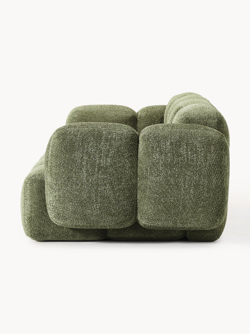 Bom Üçlü Koltuk Yeşil Teddy