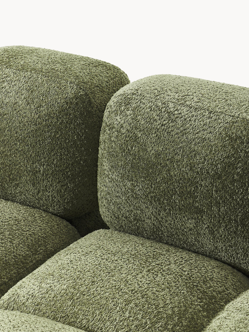 Bom Üçlü Koltuk Yeşil Teddy