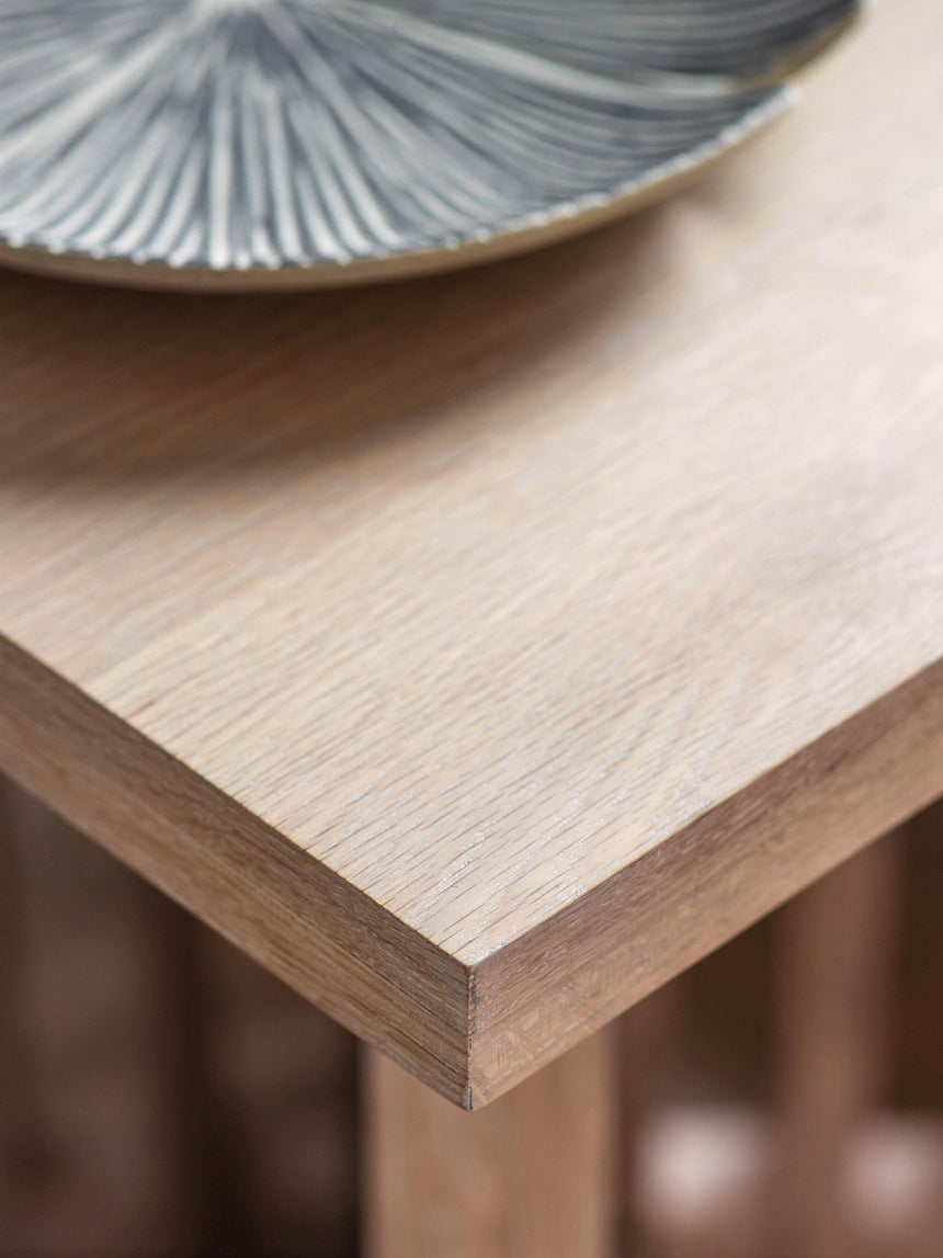 Brics Kare Ahşap Yemek Masası Natürel