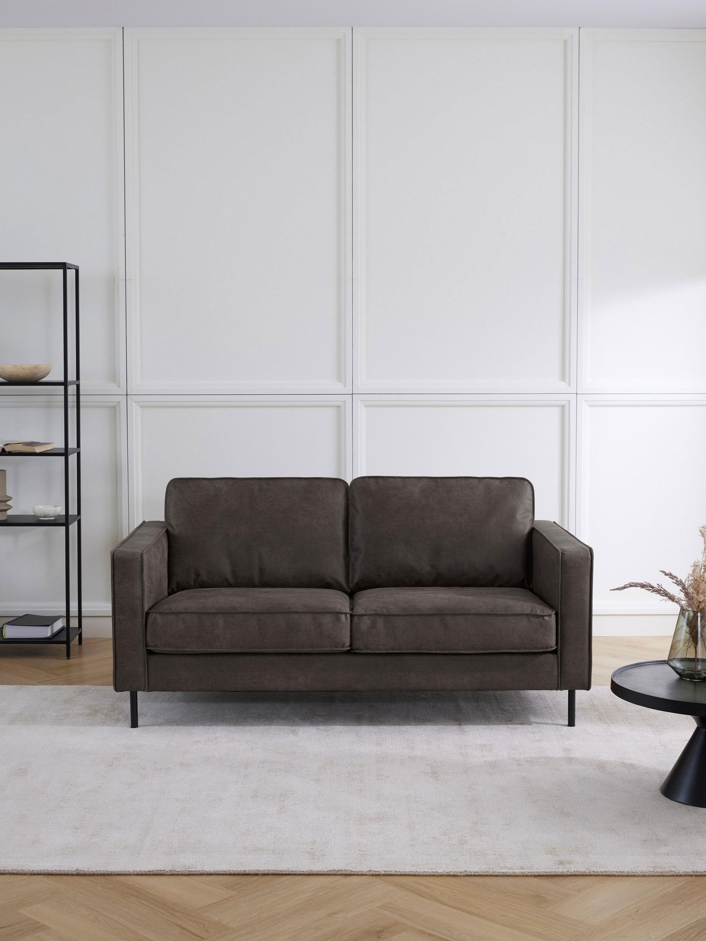 Brooks İkili Koltuk Gri Kahve