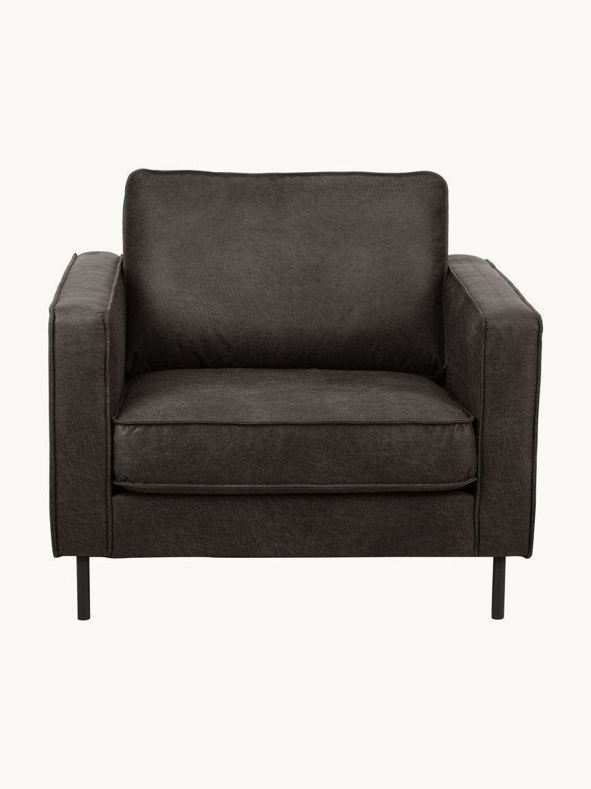 Brooks Tekli Koltuk Gri Kahve