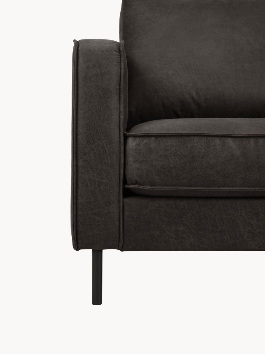 Brooks Tekli Koltuk Gri Kahve