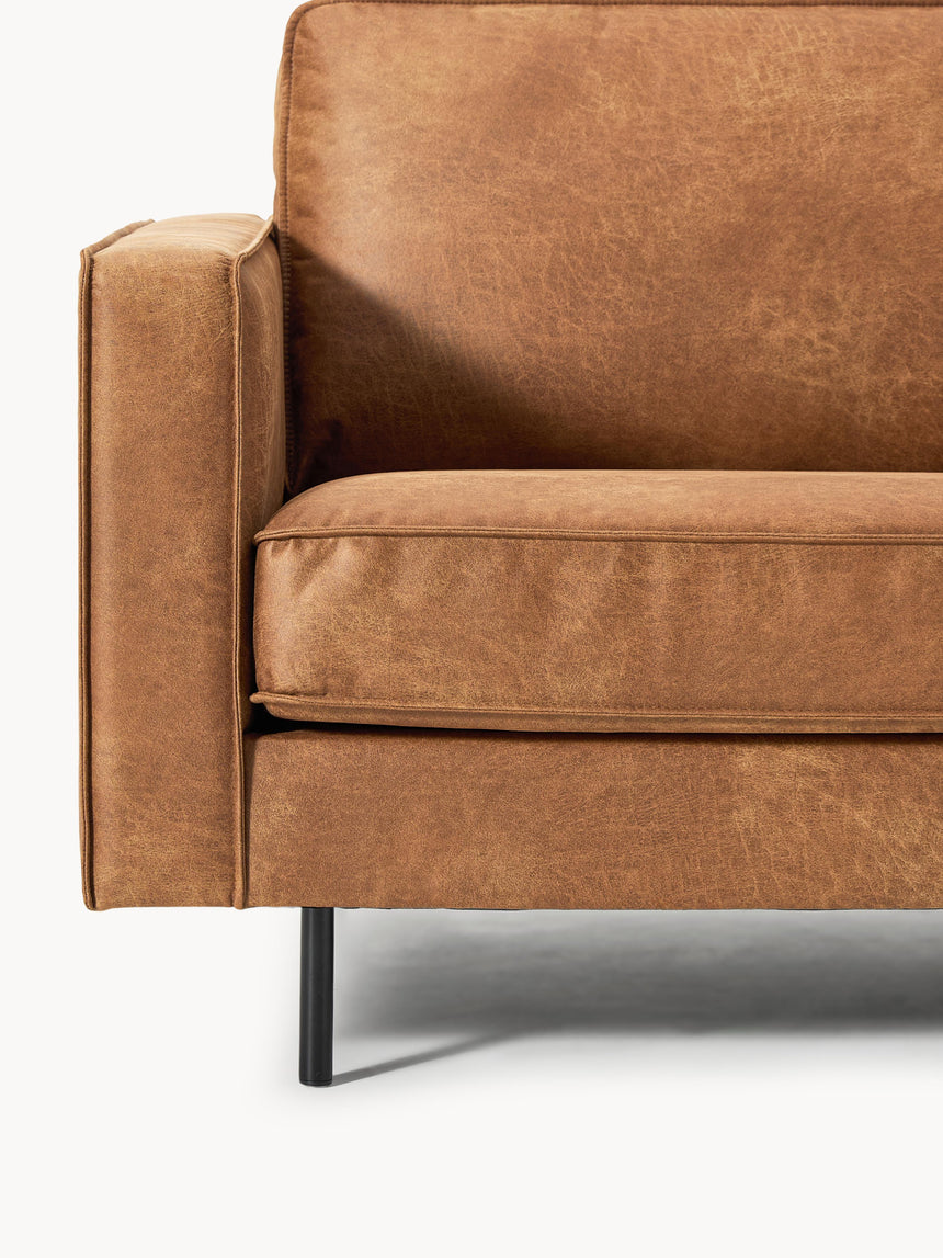 Brooks Üçlü Koltuk Taba Kahve