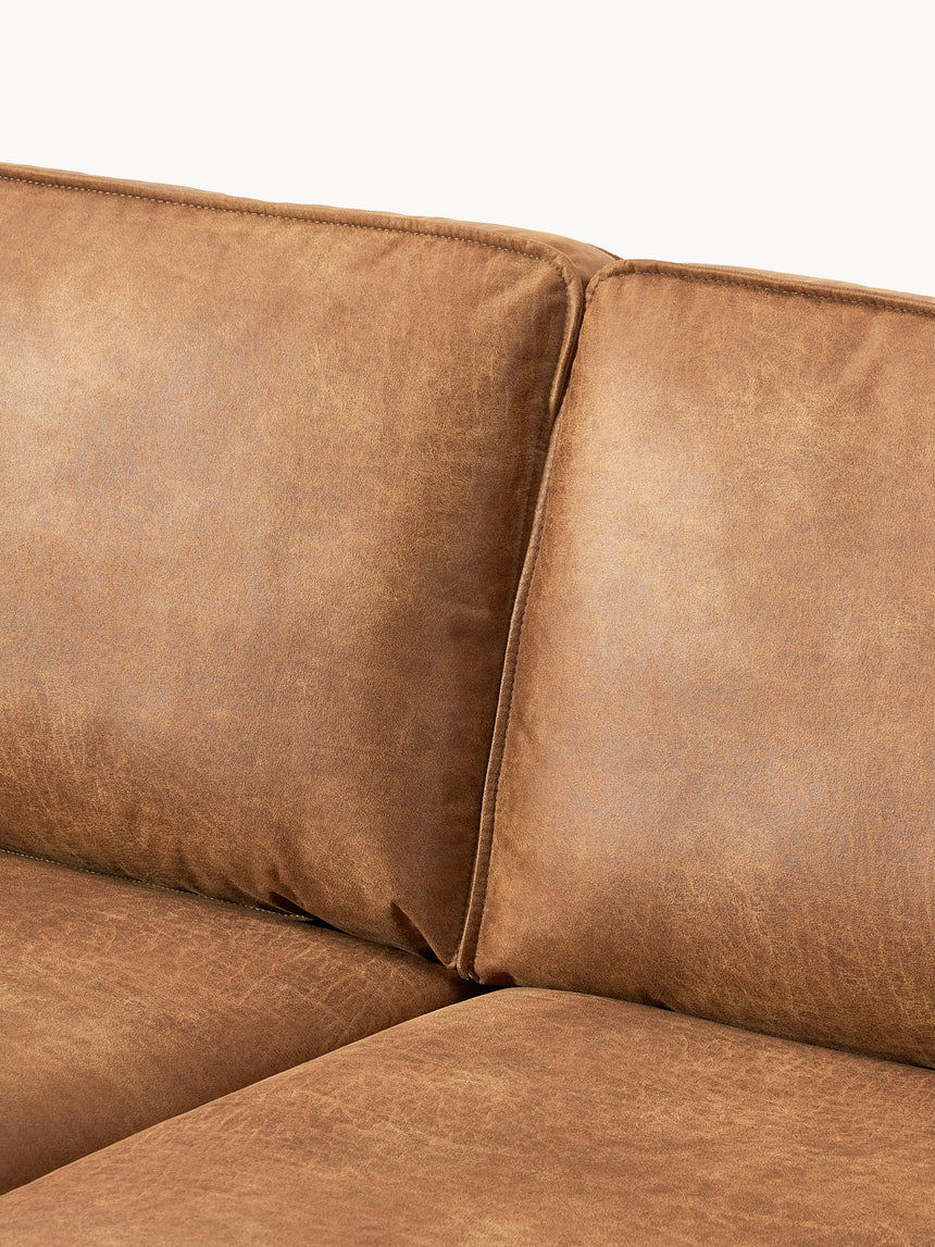 Brooks Üçlü Koltuk Taba Kahve