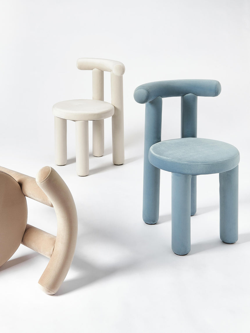 Clio Kumaş Sandalye Açık Mavi