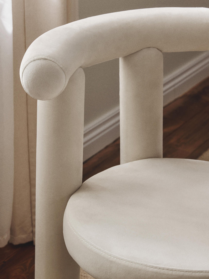 Clio Kumaş Sandalye Krem