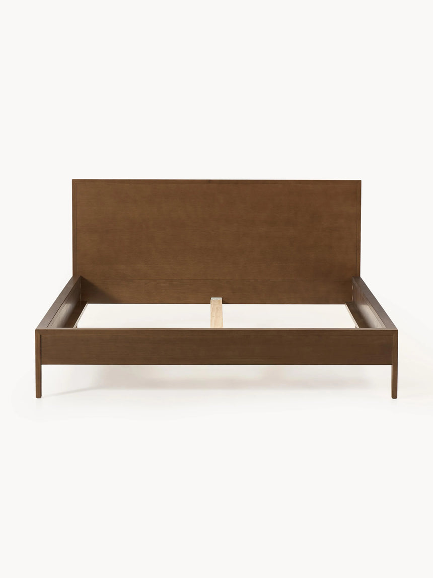 Corner Çift Kişilik Ahşap Karyola Ceviz