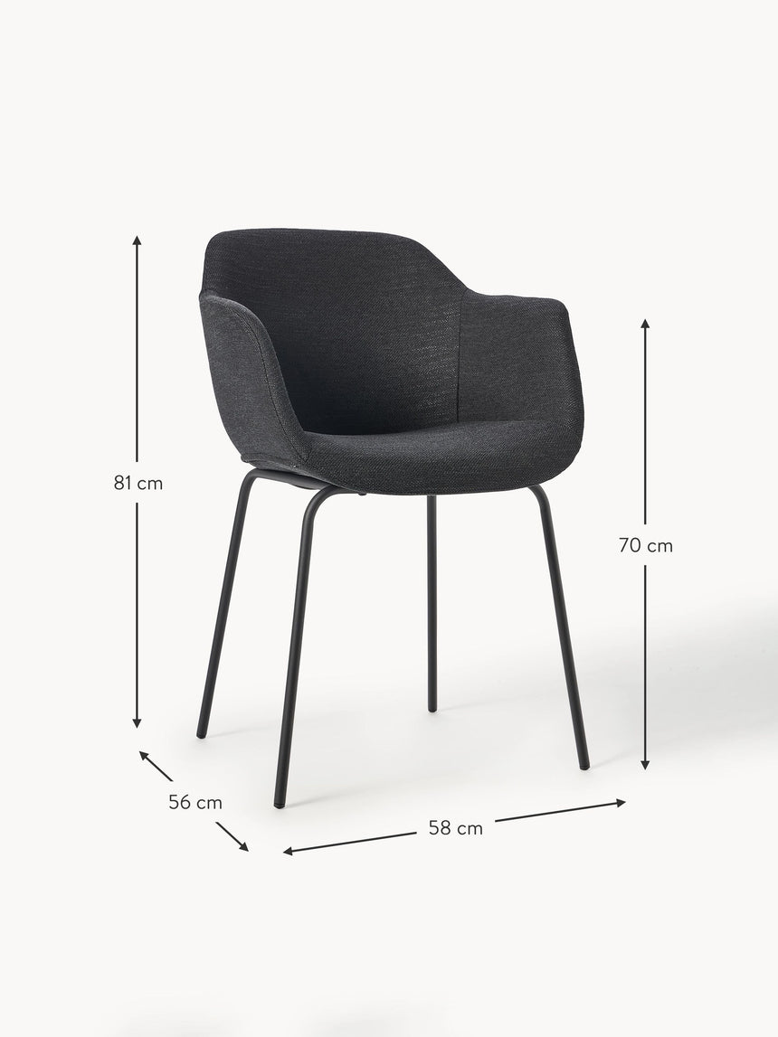 Crea Metal Sandalye Antrasit