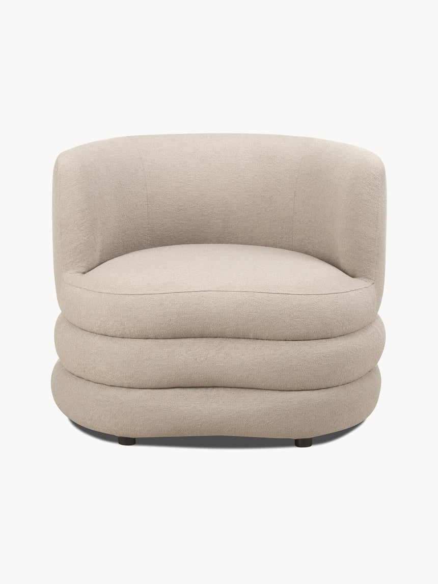 Daisy Puf Tekli Koltuk Açık Kum Beji Bukle