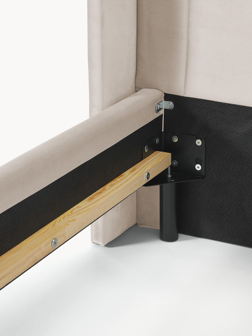 Dart Tek Kişilik Karyola Bej