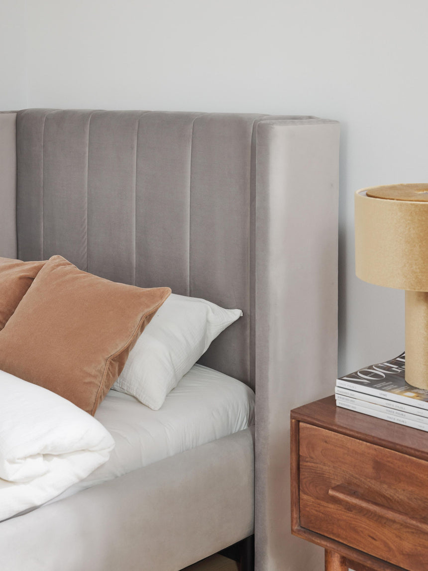 Dart Tek Kişilik Karyola Gri