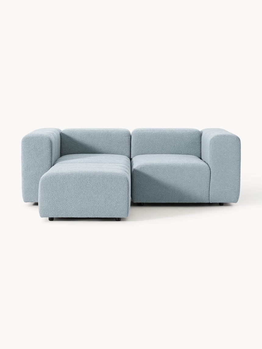 Deko Köşe Koltuk Açık Mavi Bukle