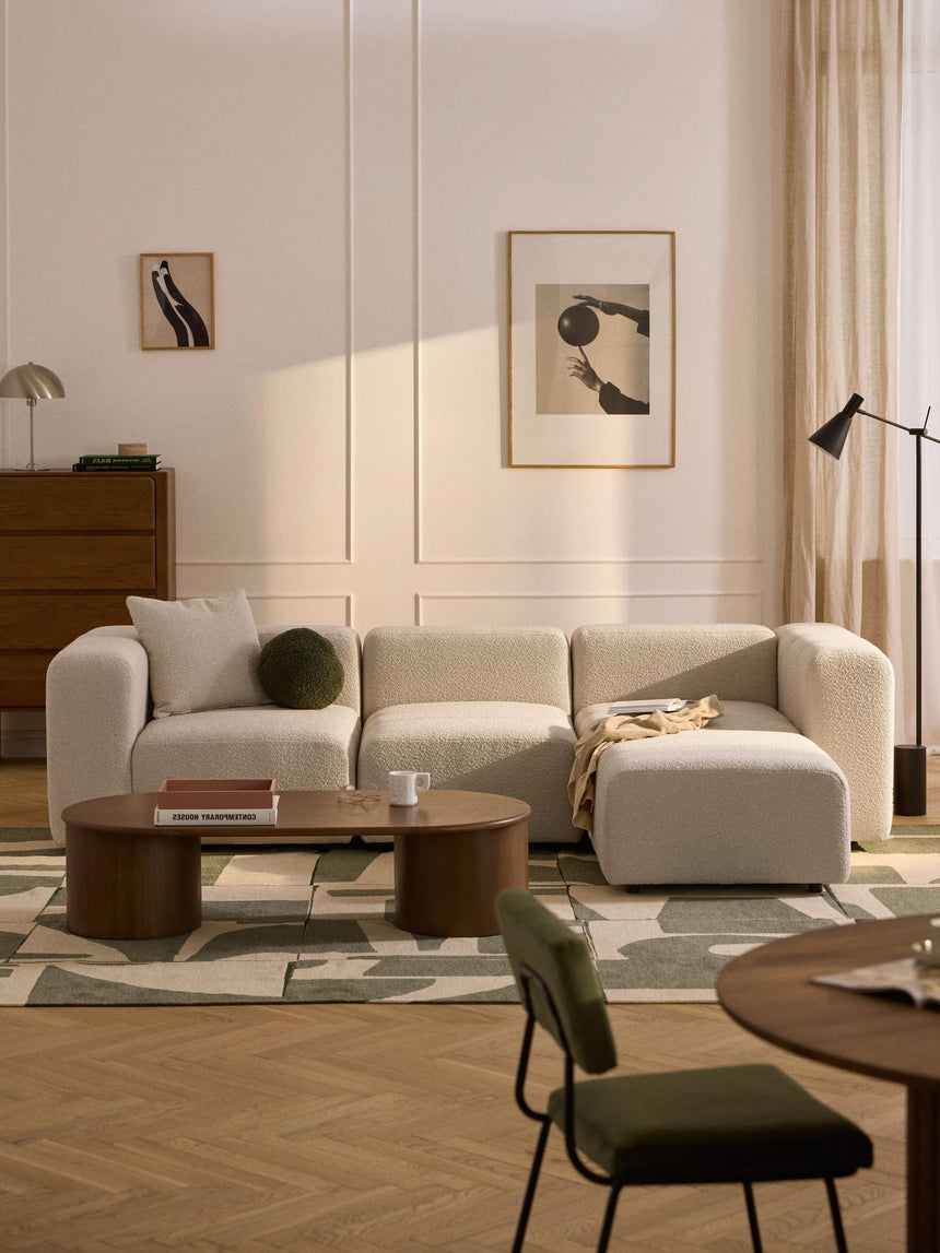 Deko Plus Köşe Koltuk Açık Bej Bukle