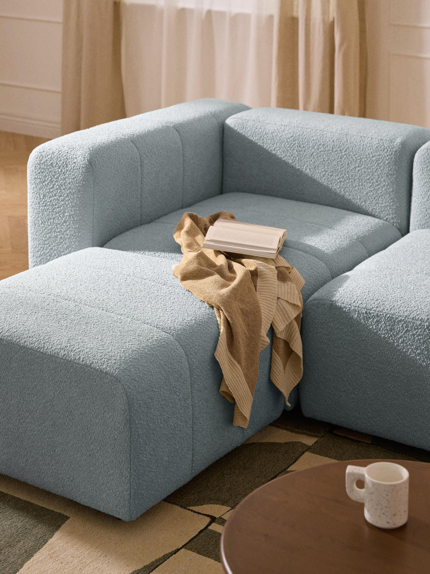 Deko Plus Köşe Koltuk Açık Mavi Bukle