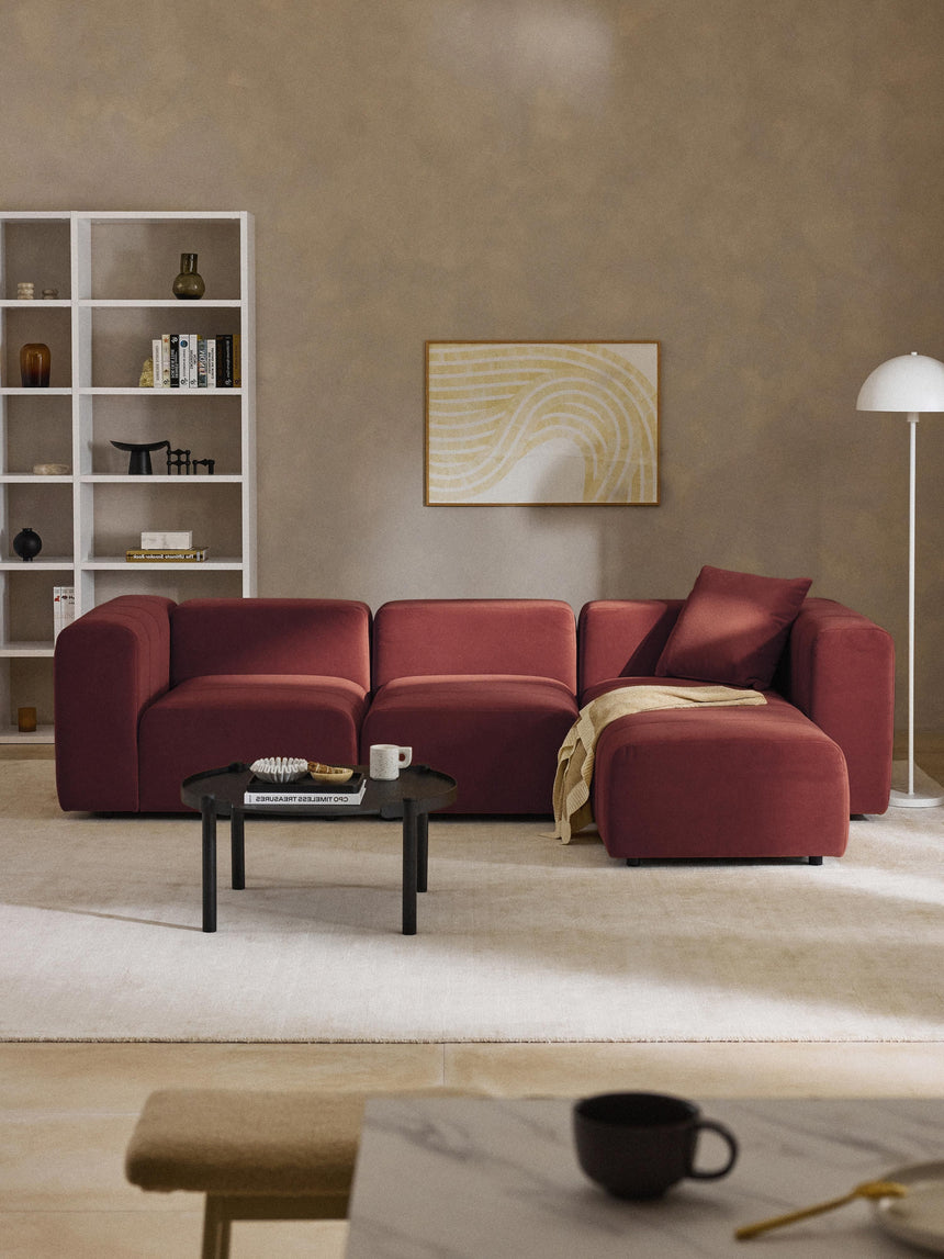 Deko Plus Köşe Koltuk Şarap Kırmızısı