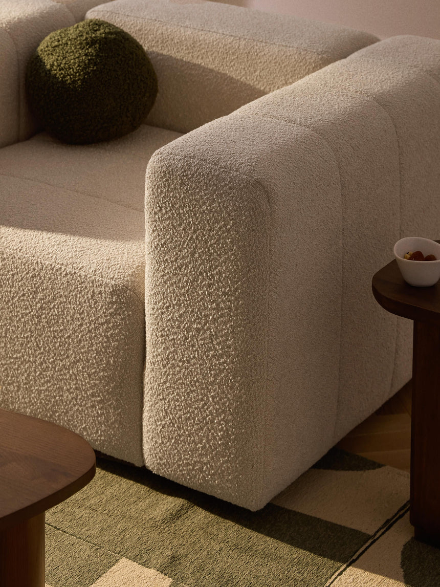 Deko Tekli Koltuk Açık Bej Bukle