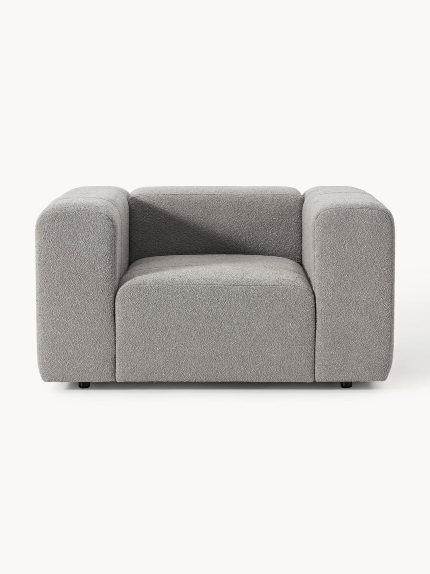 Deko Tekli Koltuk Gri Bukle