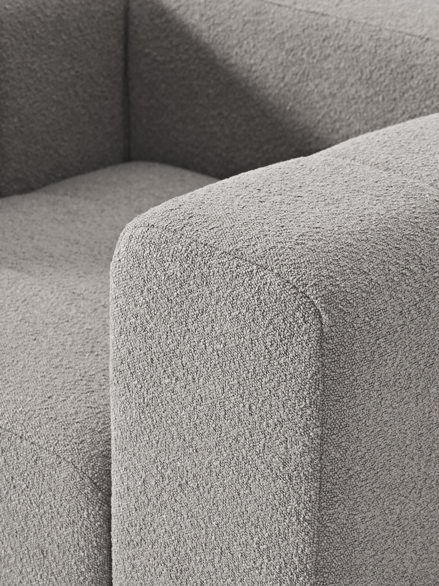 Deko Tekli Koltuk Gri Bukle