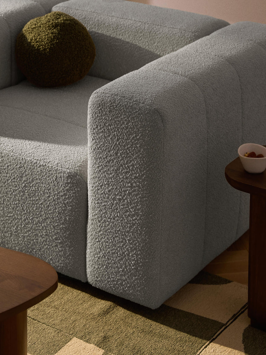 Deko Tekli Koltuk Gri Bukle