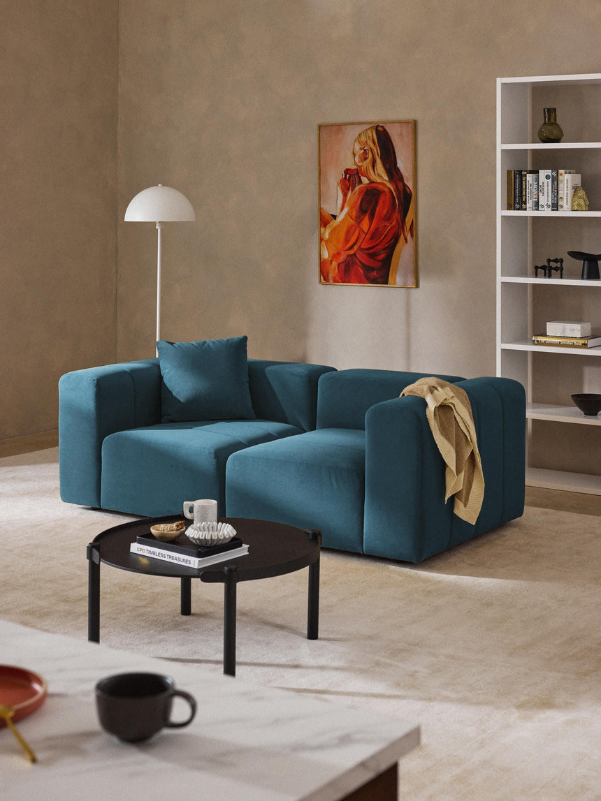 Deko Üçlü Koltuk Petrol Mavisi